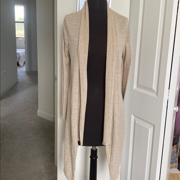 Beige Open Front Cardigan NWOT - Picture 1 of 2